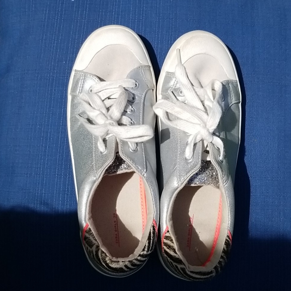 Zara Silver Sneakers